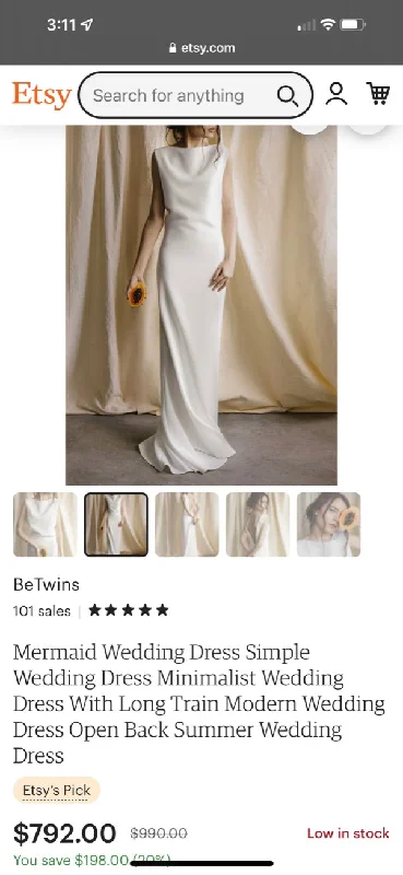 Price Blitz Private Label Chic and Simple Wedding Dress