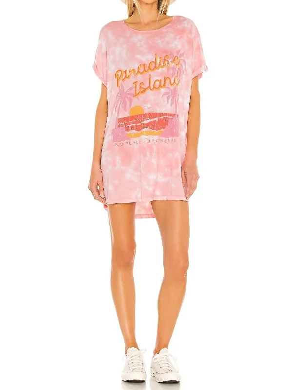 Now or Never Airport Tee In Paradise Island