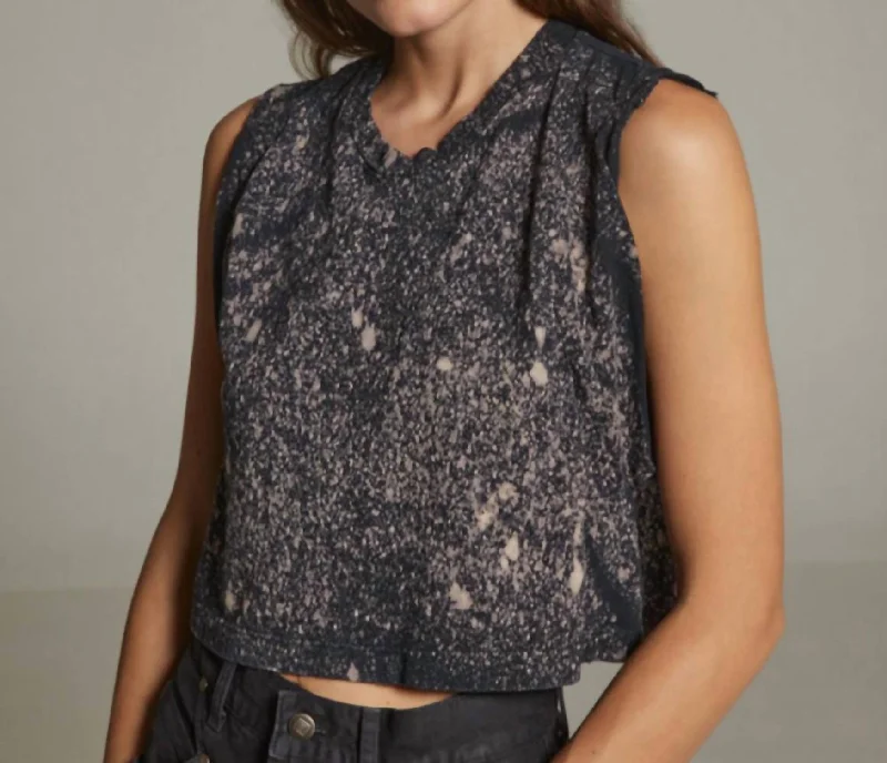 Act Fast Alex Crop Tee In Iceberg