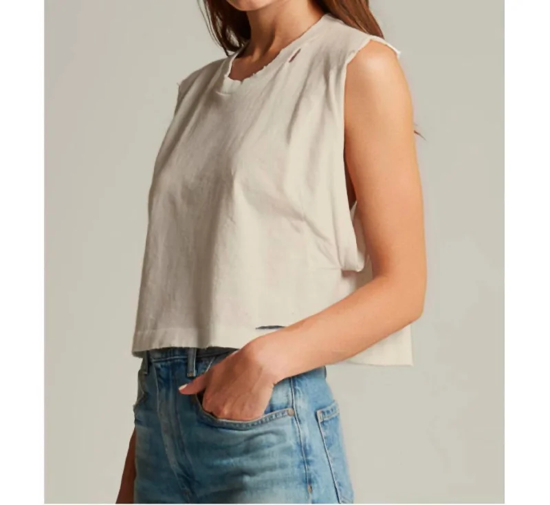 Today’s Deal Alex Crop Tee In Vintage Dune