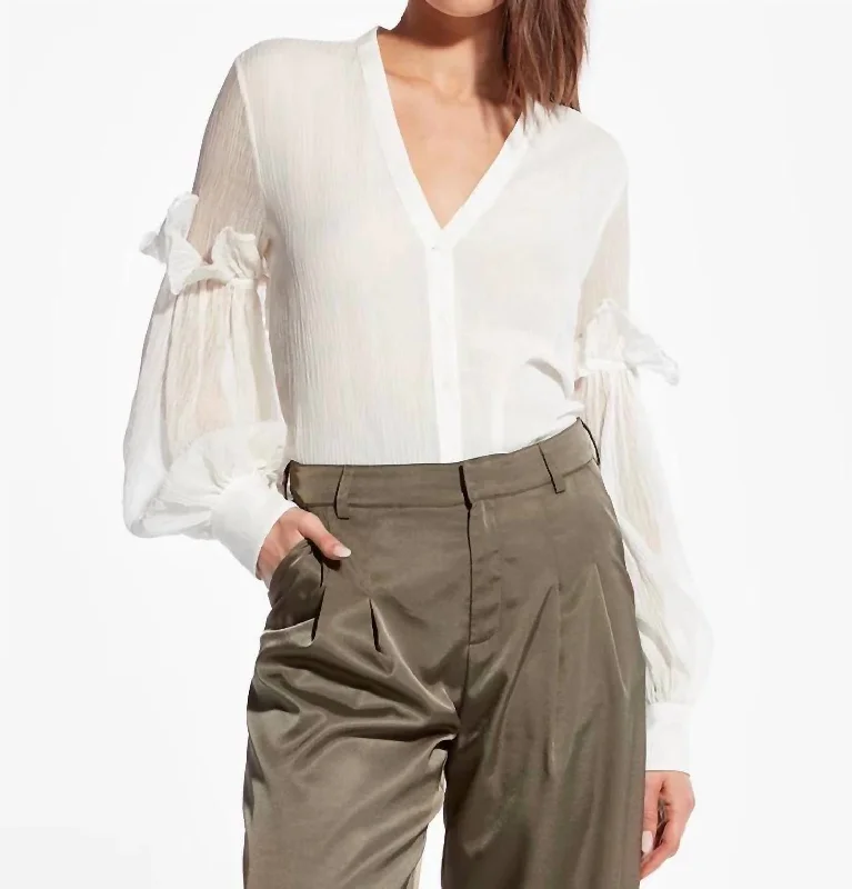 Huge Discounts Amber Blouse In White
