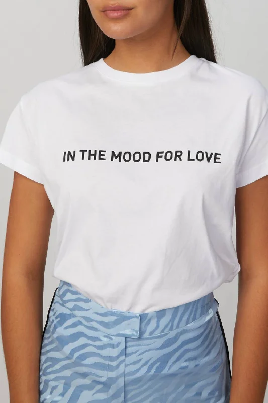 New Markdowns Ana T-Shirt Top In White/black