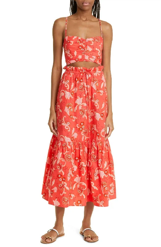 YEAR-End Clearance Arit Cotton Top In Floral