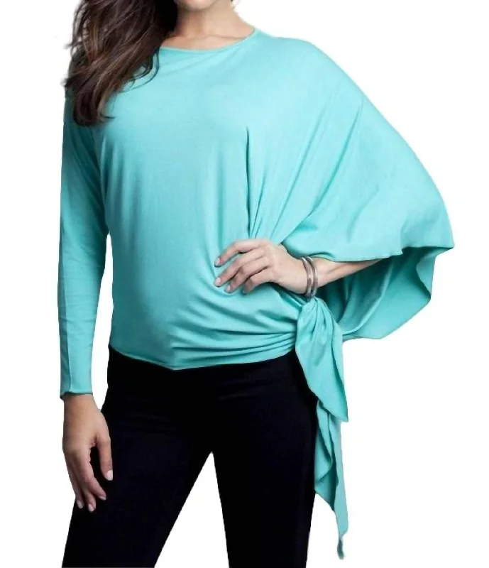 Savings Galore Asymmetrical Tunic Top In Mint