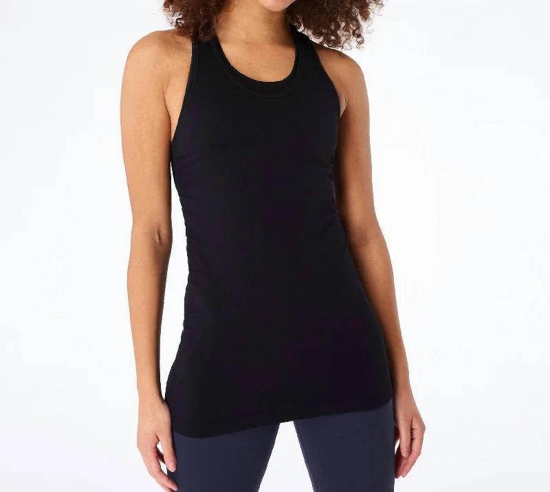 Steals and Deals Athlete Seamless Workout Tank In Black