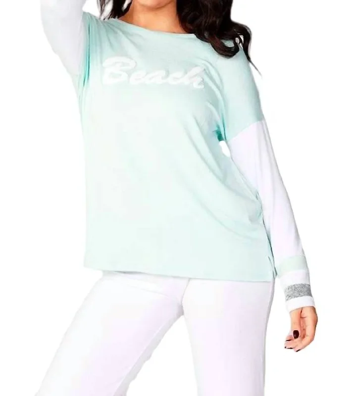 While Supplies Last Beach Crew Top In Mist