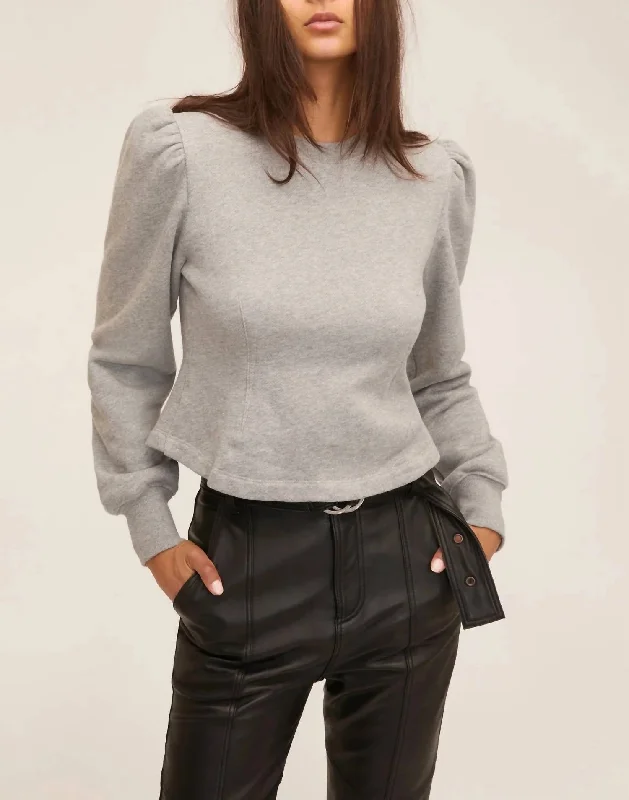 Act Fast Blair Sweatshirt in Heather Grey