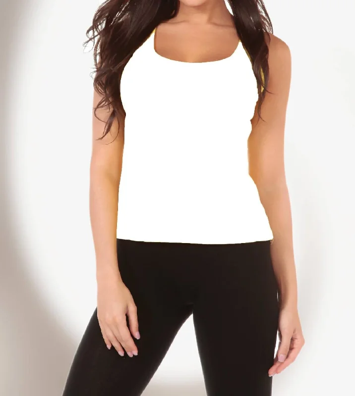 Clearance Sale Bra-Friendly Knit Tank In White