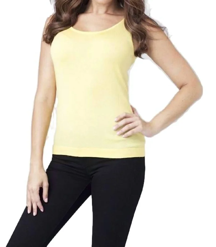 Price Reduction Bra-Friendly Tank In Yellow
