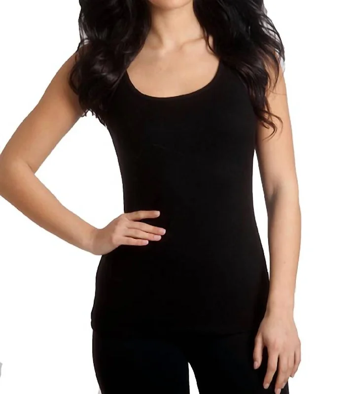 Clearance Items Bra-Friendly Tank Top In Black