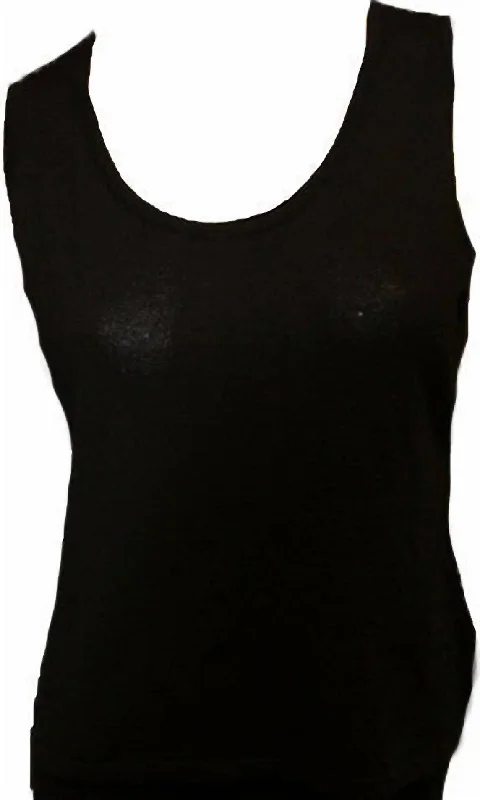 Online Only Bra Friendly Tank Top In Black