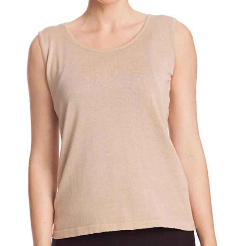 Best Bargains Bra-Friendly Tank Top In Champagne