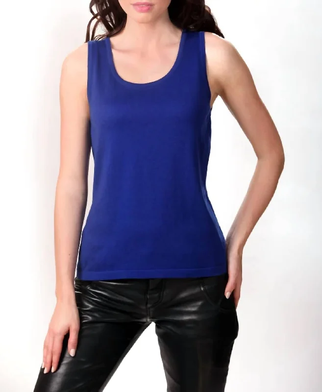 Time-Limited Offer Bra Friendly Tank Top In Cobalt