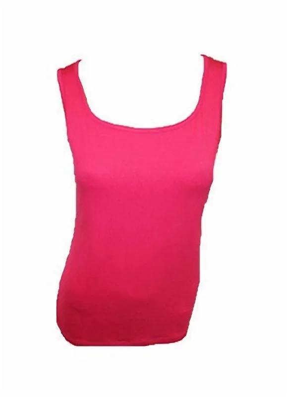 Buy Now Bra-Friendly Tank Top In Fuchsia