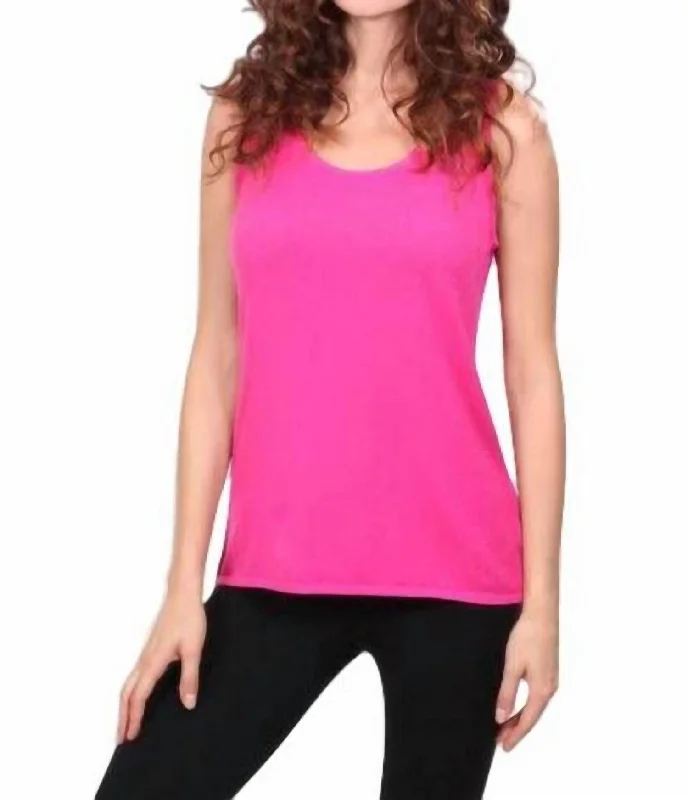 Super Bargain Bra Friendly Tank Top In Fuchsia