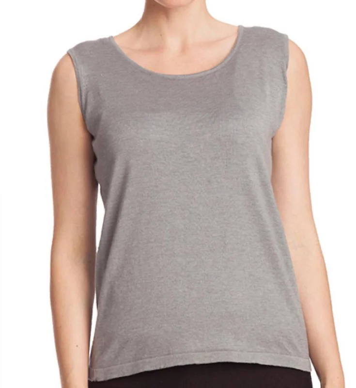 Discount Mania Bra-Friendly Tank Top In Gray