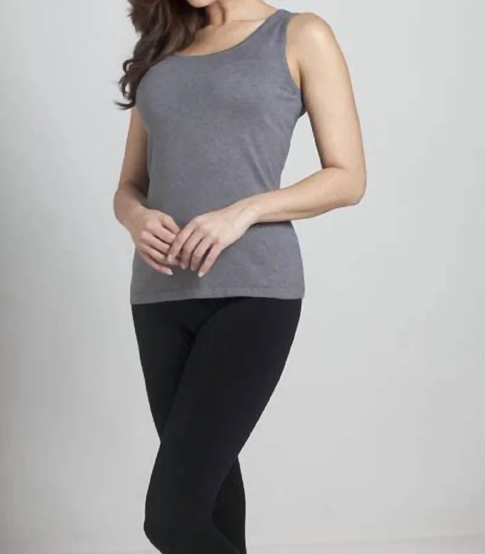 New Deals Bra-Friendly Tank Top In Gray