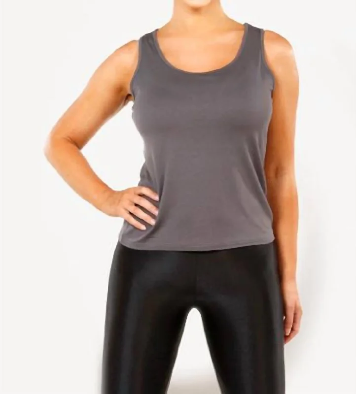 Clearance Event Bra Friendly Tank Top In Gray