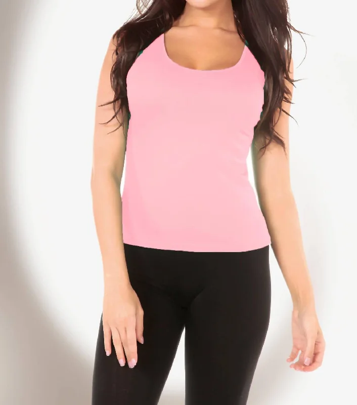New Deals Bra-Friendly Tank Top In Pink