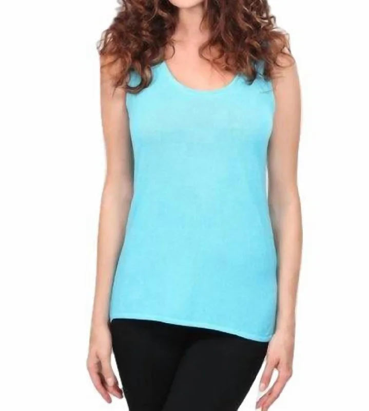 Time-Limited Offer Bra Friendly Tank Top In Turquoise