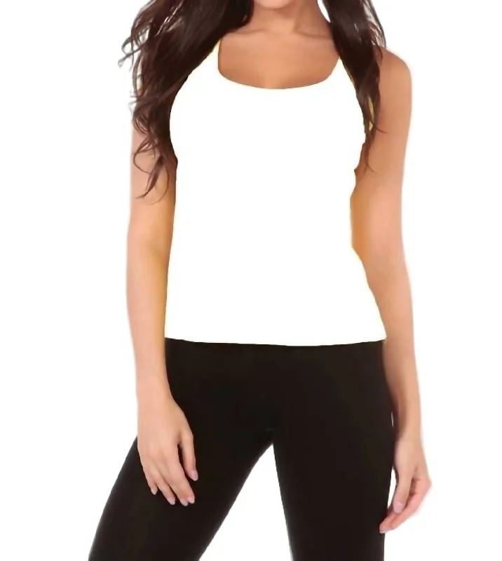Markdowns Bra-Friendly Tank Top In White