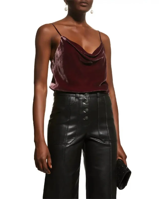 Savings Event Callalily Velvet Cami In Red