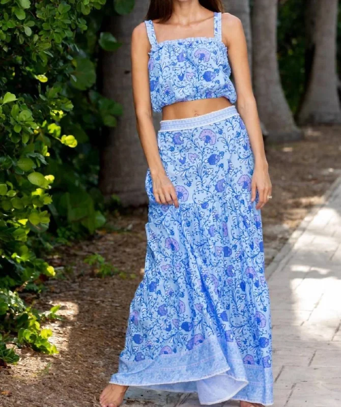 Big Discounts Celeste Cropped Top In Blue