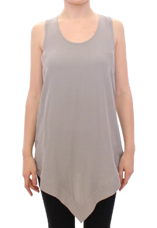 Deal Frenzy Comeforbreakfast  Viscose Tank Top Shirt Women's Blouse
