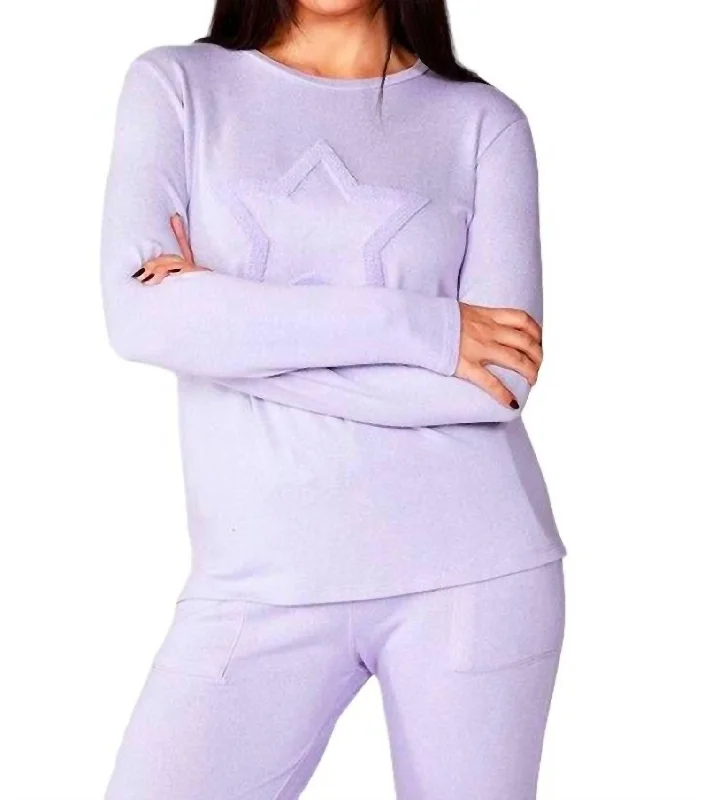 Buy More, Save More Crew With Star In Lilac