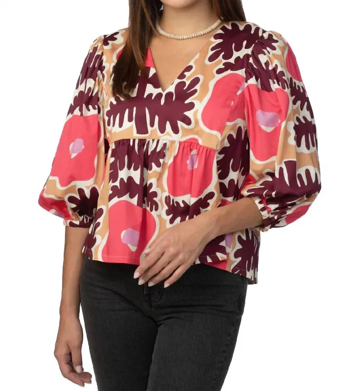 Price Drop Alert Eleanor Top In Mod Poppy