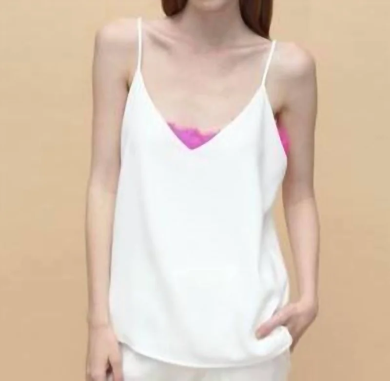 Reduced Prices Elettra Crep Crudo Shirt In White/pink