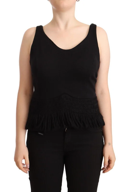 Super Savings Ermanno Scervino  Cotton Sleevelesss Tank Casual Women's Top