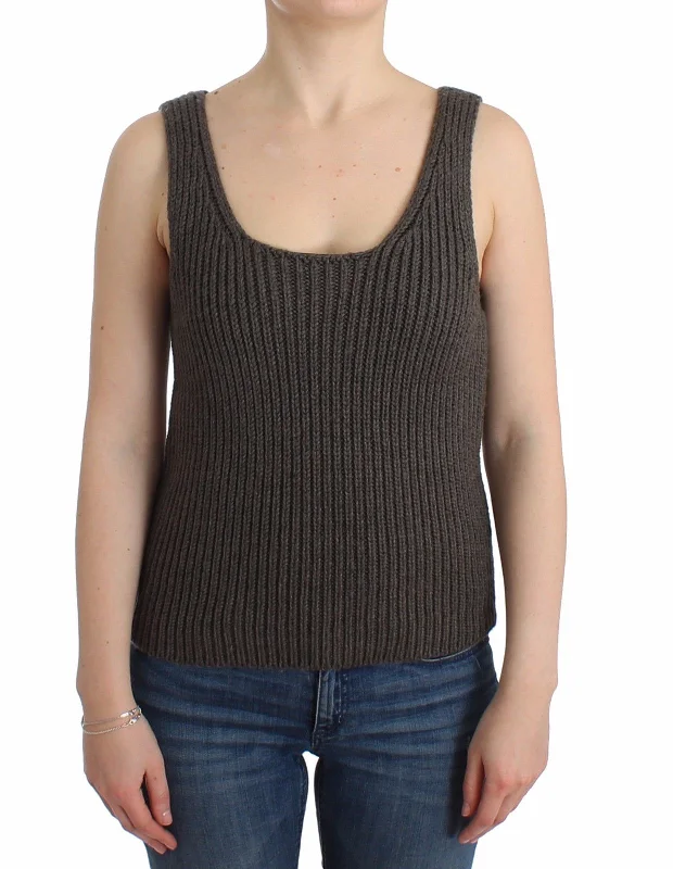 While Supplies Last Ermanno Scervino  Knit Top Knitted Sweater Merino Women's Wool