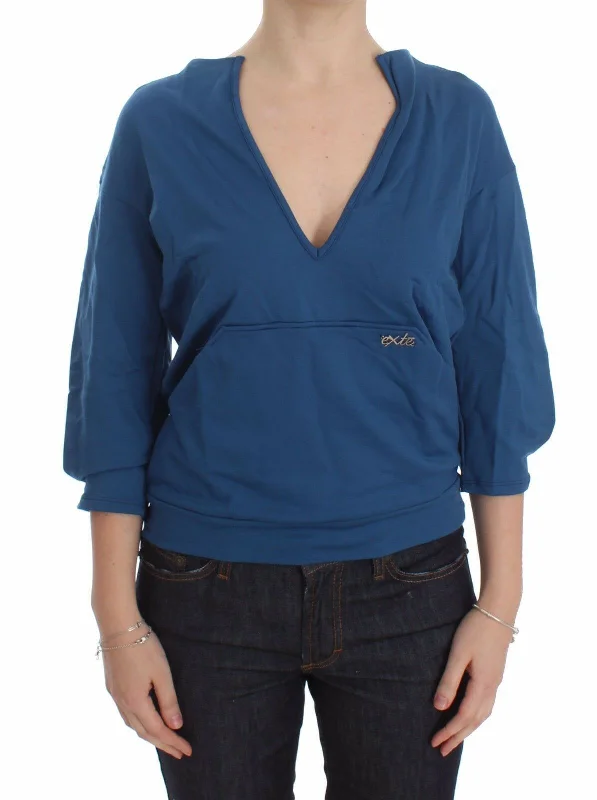 Blowout Sale Exte  Cotton Top Pullover Deep V-neck Women Women's Sweater