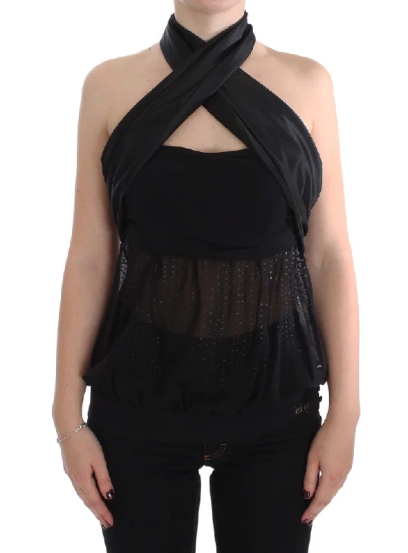 Crazy Deals Exte  Neck Wrap Top Women's Blouse