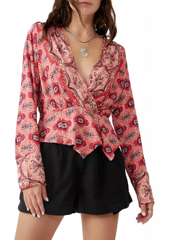 Savings Galore Falling For You Top In Hibiscus Combo