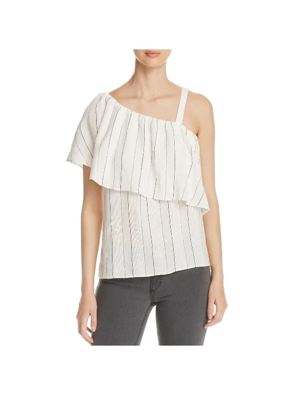 Best Bargains Felicity Womens Striped Popover Casual Top