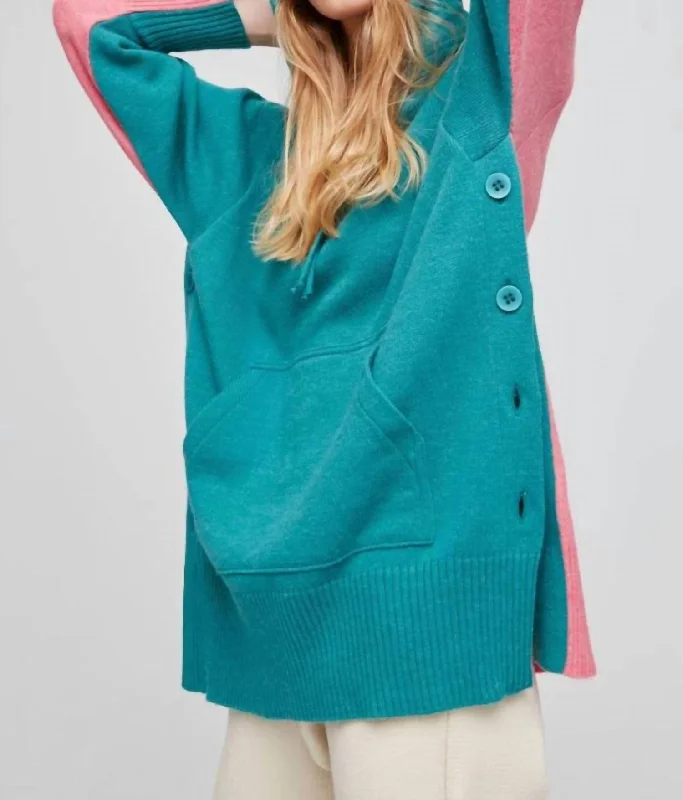Price Rollback Felis Pullover In Pink; Green
