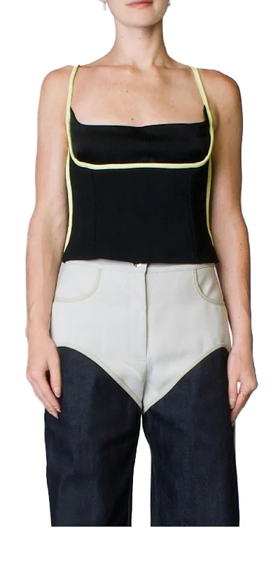 Super Bargain Florian Singlet Top In Black