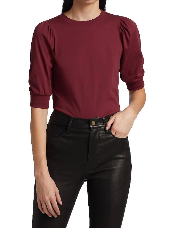 Inventory Reduction Frankie Tee In Oxblood