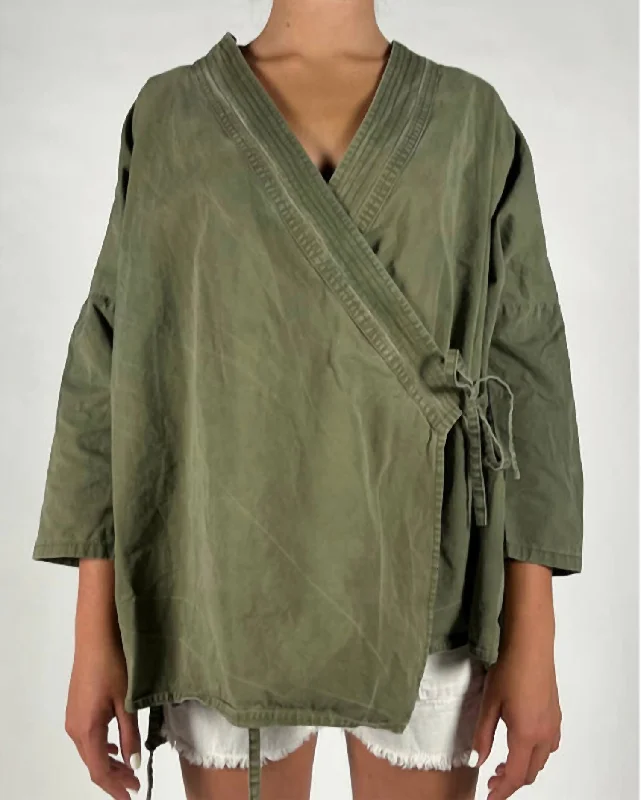 Savings Alert Gi Kimono In Od Green