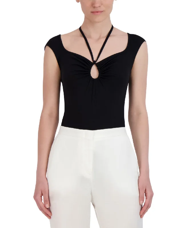 Price Drop HALTER TIE KEYHOLE BODYSUIT