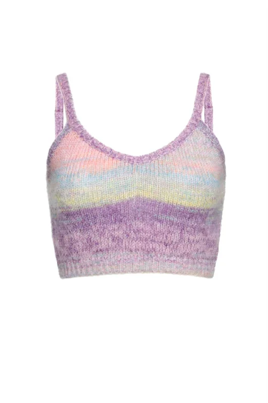 Weekend Deal Heiley Crop Bra In Multi Color