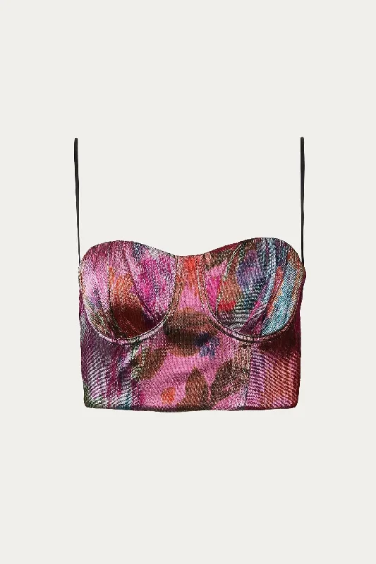 Limited Availability Irredescence Bodice Top In Lurex