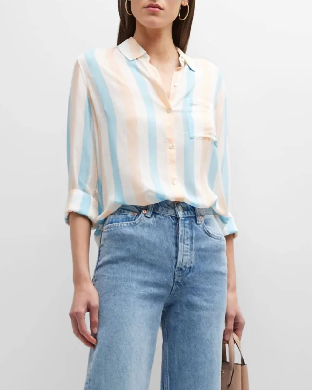 Bargain Prices Josephine Striped Button-Front Shirt In Daylight Stripe