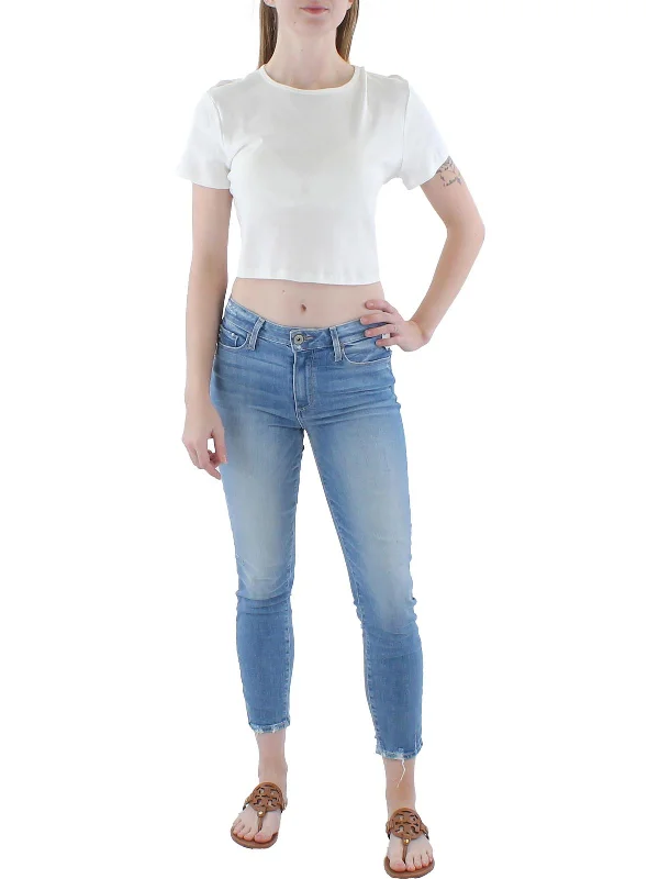 Exclusive Access Juniors Womens Cotton Crop T-Shirt