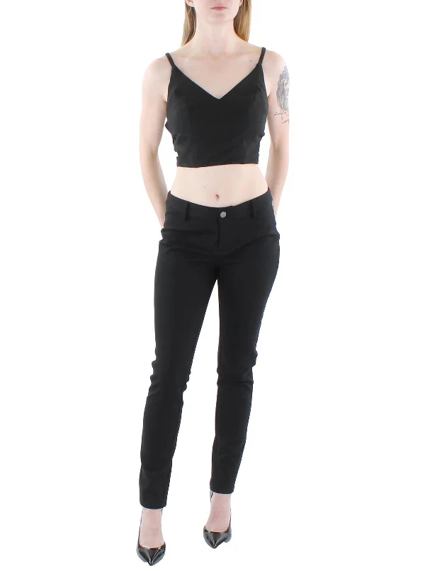 Hurry In Juniors Womens Cut-Out Special Occasion Cropped