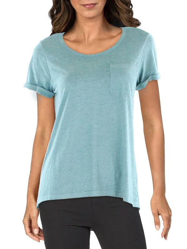 Savings Spectacular Juniors Womens Heathered Crewneck T-Shirt
