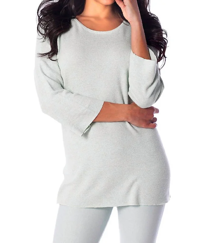 Daily Specials Lillie Kashmira 3/4 Sleeve Tunic In Mint