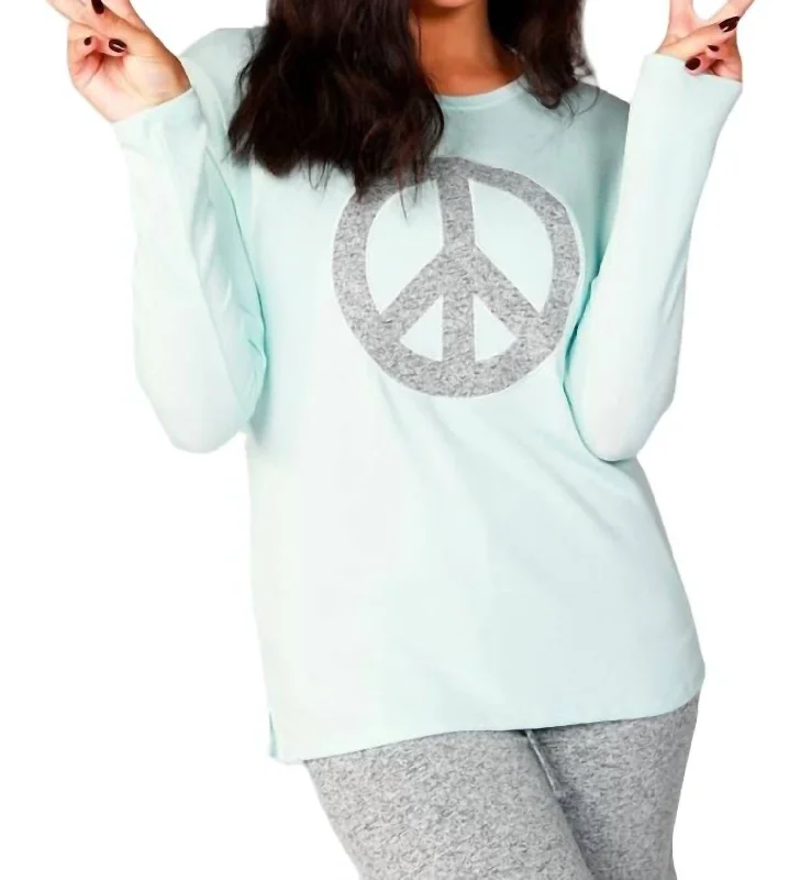 Today’s Deal Long Sleeve Peace Crew In Mist